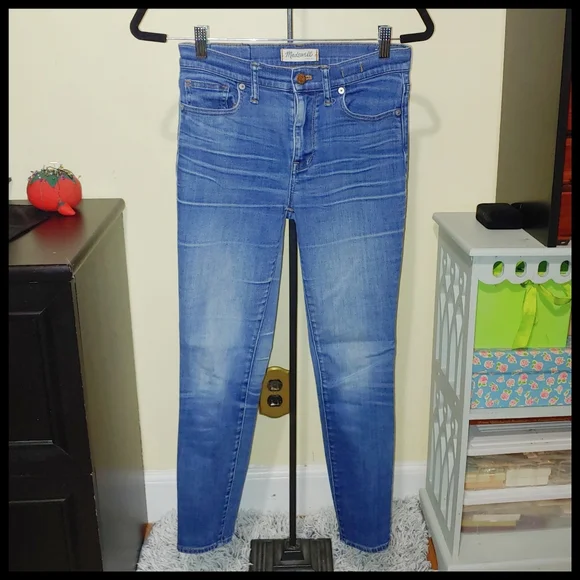 Madewell High Riser Skinny Blue Jeans 27 - Picture 1 of 7